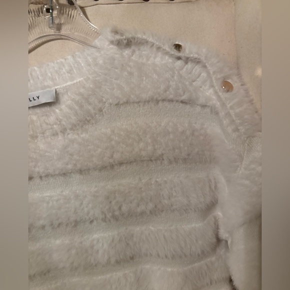 Milly fuzzy stripes snow bunny sweater - Picture 14 of 15